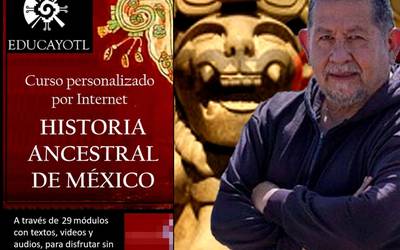 CURSO DE HISTORIA ANCESTRAL DE MÉXICO 
<br>por correo electrónico
<br>Instructor Guillermo Marín                                                    
<br>